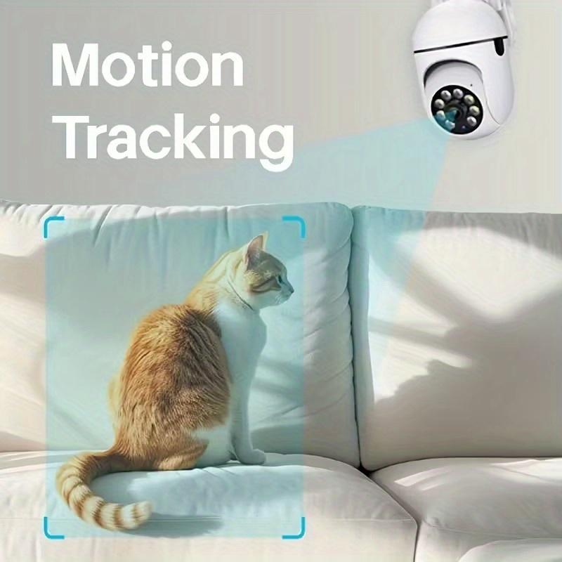 4pcs 1080P/5G Wireless WiFi Camera/color Night Vision/two-way Audio/360-degree Pan/tilt/zoom, AI Motion Tracking And Detection/home Security Monitoring/spotlight, And Alarm/cloud Storage And SD Card Storage.., Property Protection