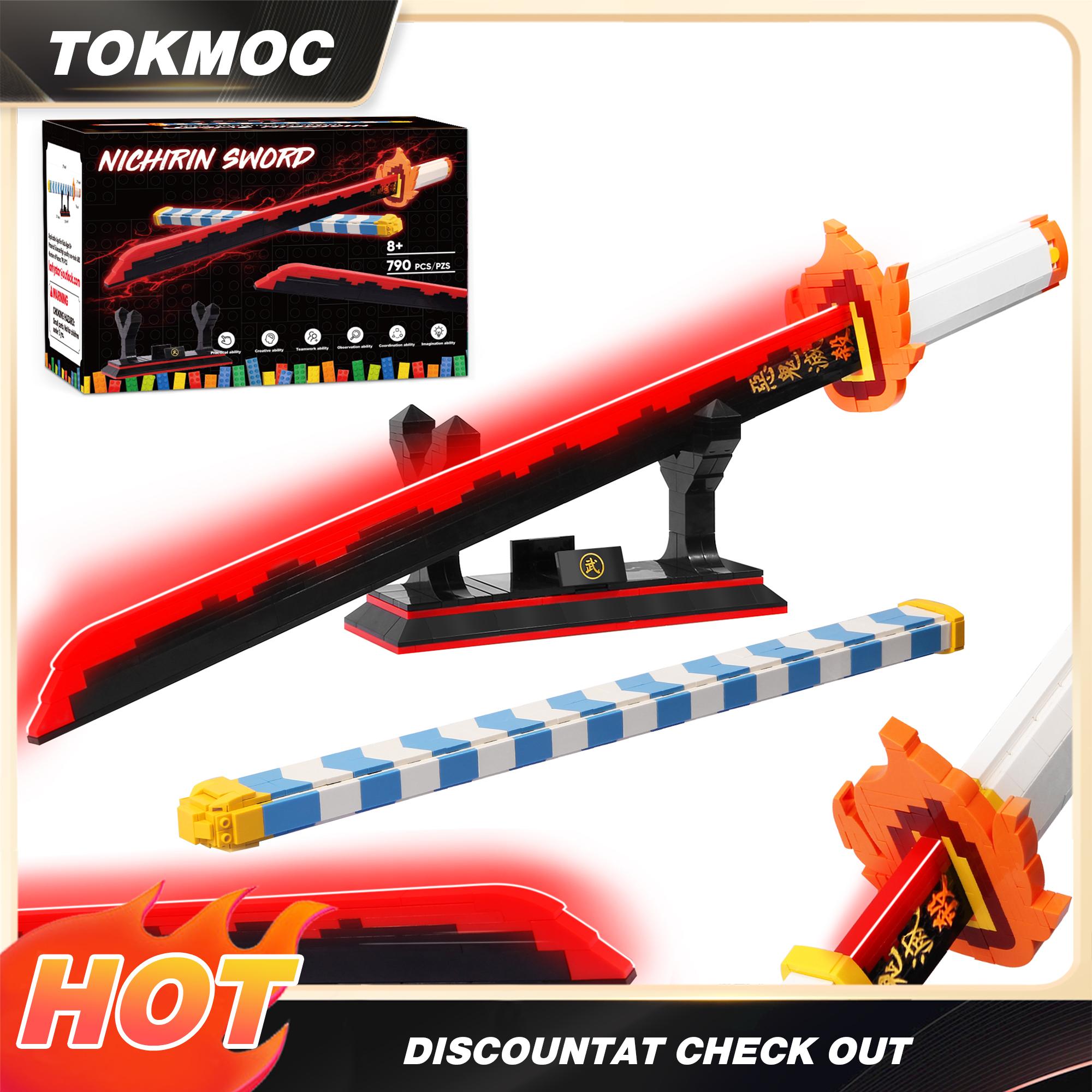 TOKMOC DemonS Building Block Set with Stand,Handmade Cosplay Anime Toy,Collecting Building and Gifting Model for Anime fans,Home Decoration,For aged 12 and above,Stress relief toy