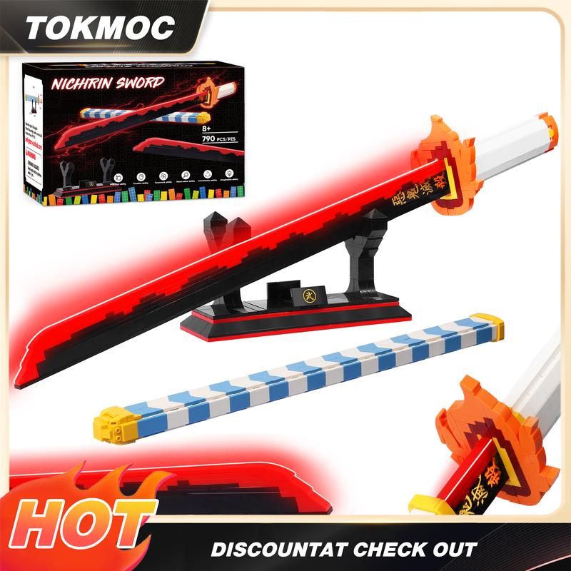 TOKMOC DemonS Building Block Set with Stand,Handmade Cosplay Anime Toy,Collecting Building and Gifting Model for Anime fans,Home Decoration,For aged 12 and above,Stress relief toy
