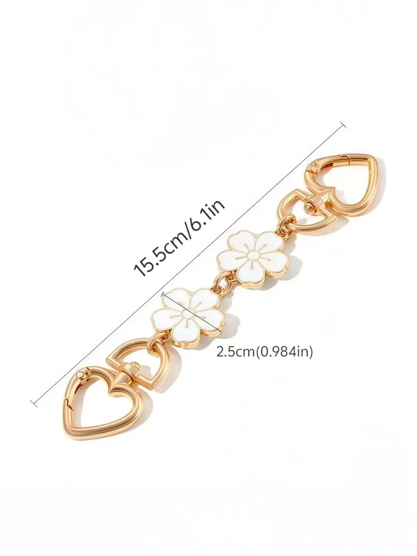 2-Pack Bag Extension Chains, Handbag Shoulder Strap Extender, Replacement Accessories for Crossbody Bags, All Seasons Use, Fashion Chain Strap