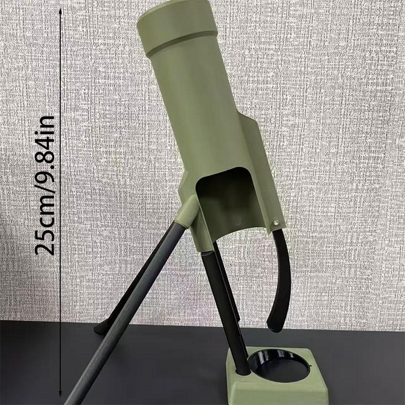 Beer Bottle Mortar Bottle Opener, 51mm Mortar Beer Bottle Opener Heavy-Duty Tactical Cap Launcher Hands-Free Push Down Opener Men's Exclusive Space for Bar & Desk Decor
