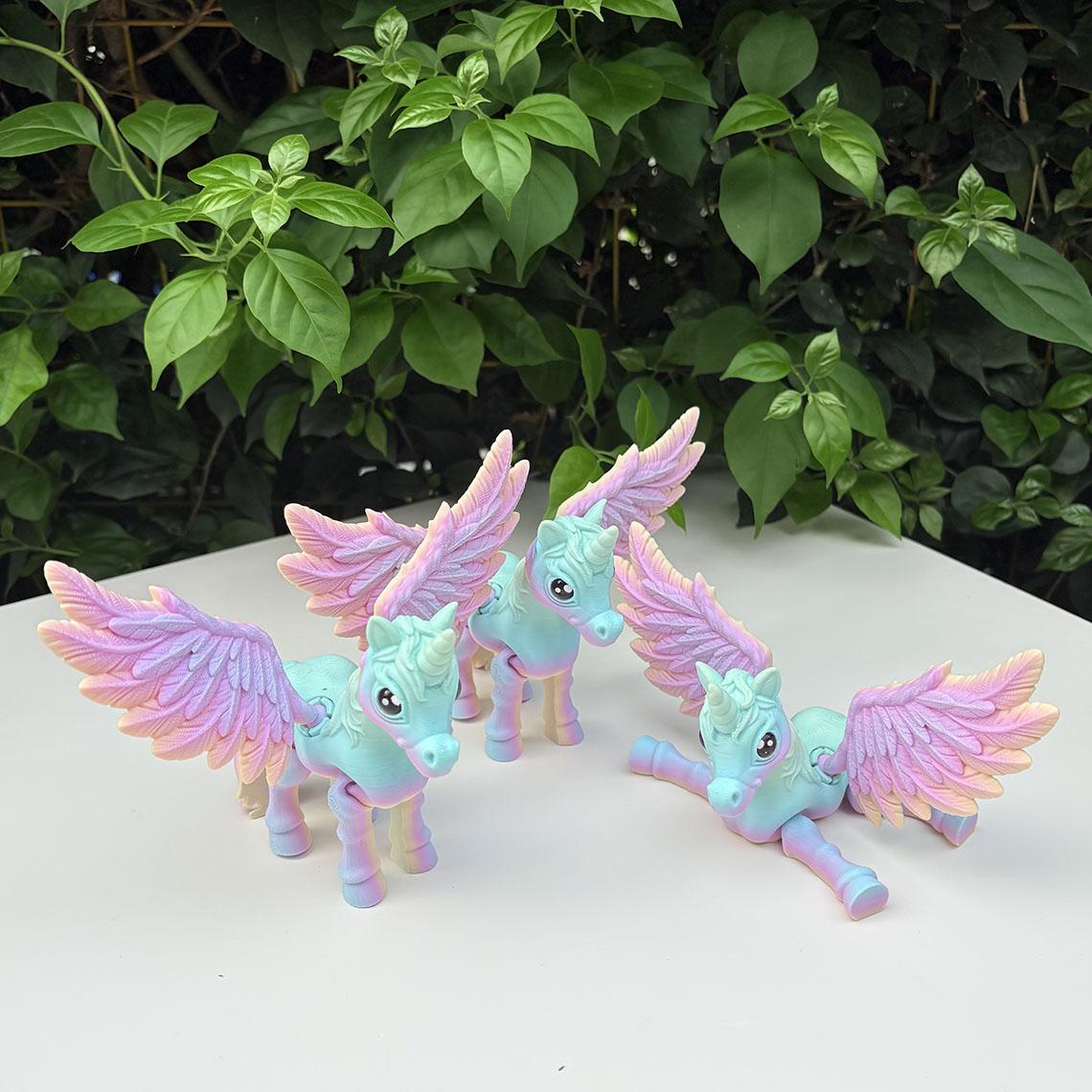 3D Printed Unicorn Figurine | Fantasy Toy | Pink Color Collectible | Gift Toy & Home Decor