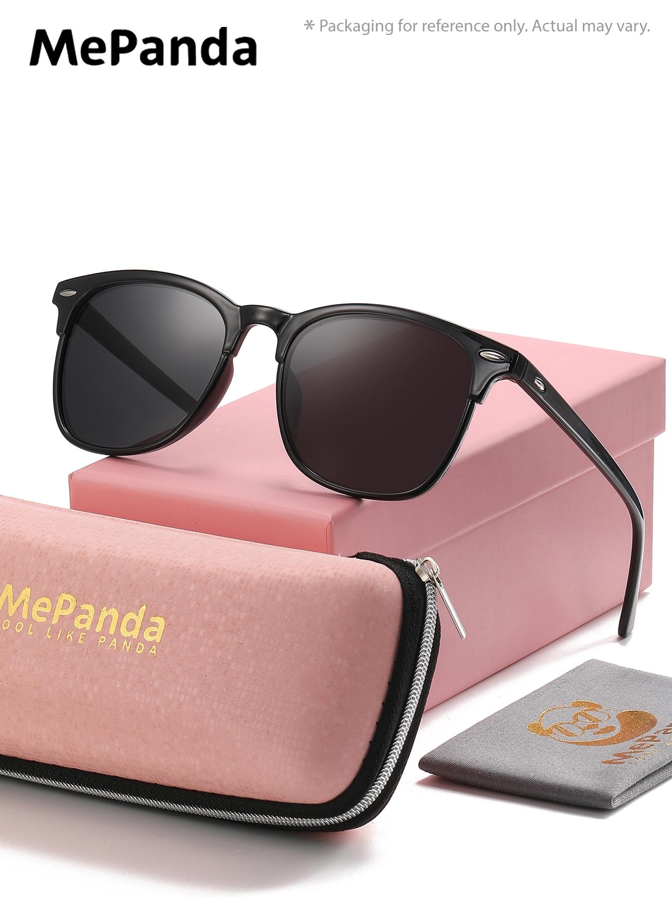 1 Piece MePanda Unisex Square Full Frame Sunglasses Smooth Lines Elegant and Refined Sunglasses UV400