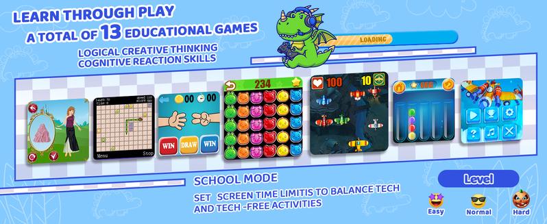 KOKODI Toy Smart Phone for Kids, Smart Phone Toys with Dual Camera, Phone Toys with Learning Games, Travel Toys with MP3 Music Player for Birthday Gifts, Birthday Gifts touch screen toy game phone