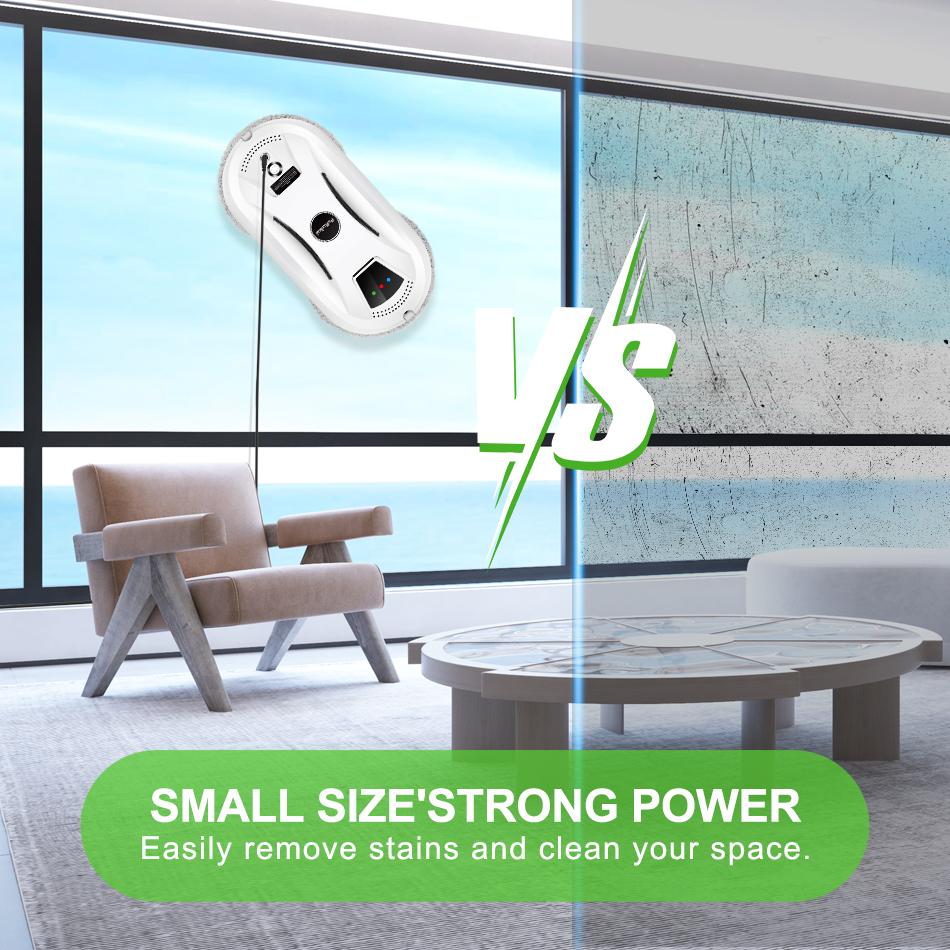 Window Cleaner Robot,Smart Glass Cleaning Robotic with 5600Pa Strong Suction,Remote Control Window Cleaning Robot for Windows/Tiles/Class Door Window Cleaner Robot,Smart Glass Cleaning Robotic with 5600Pa Strong Suction,Remote Control Window Cleaning Robot for Windows/Tiles/Class Door