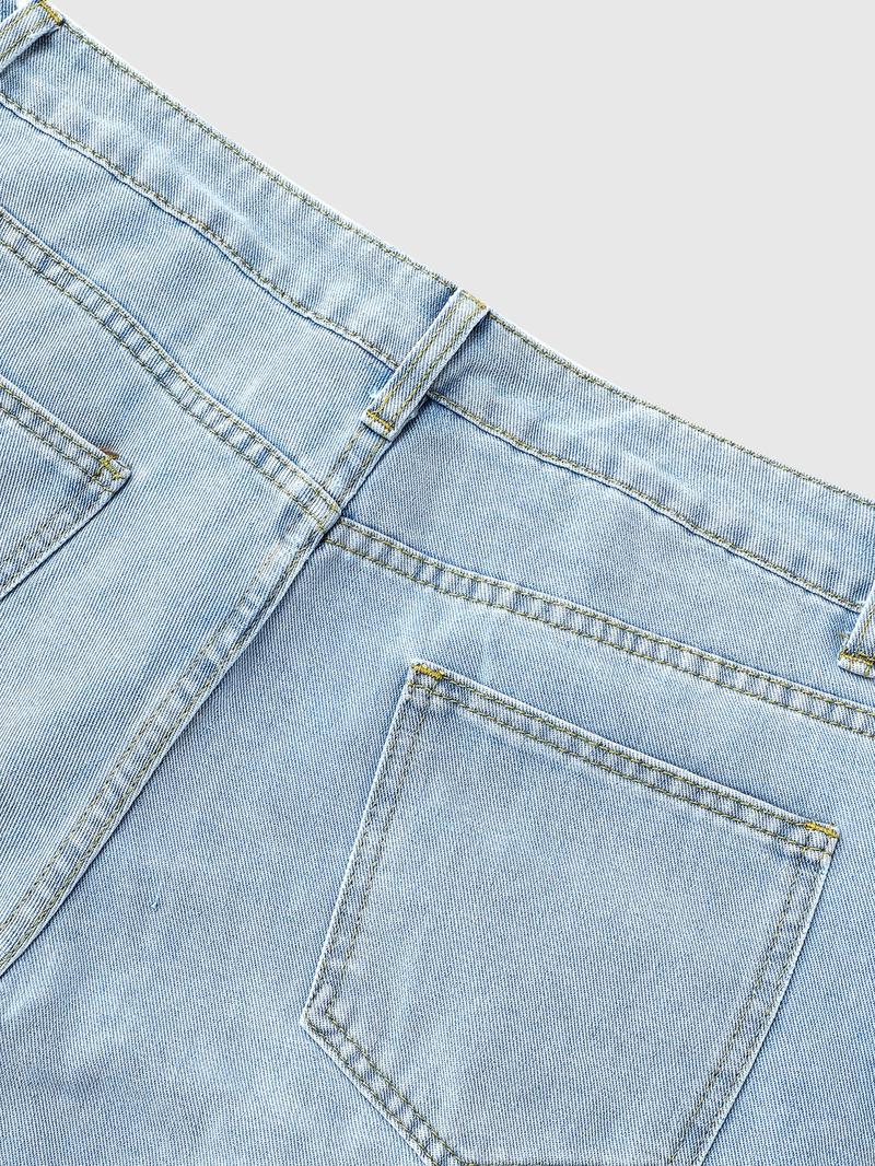 Unisex Star Print Denim Shorts | American High Street Baggy Washed Jorts | Viral TikTok Pick for Street Style, Skate Outings, Y2K Fits, Daily Commute, Music Festivals, Gradient Wash + Star Print + Wide-Leg Fit, TikTok Viral Apparel, Denim Jorts, High Stre