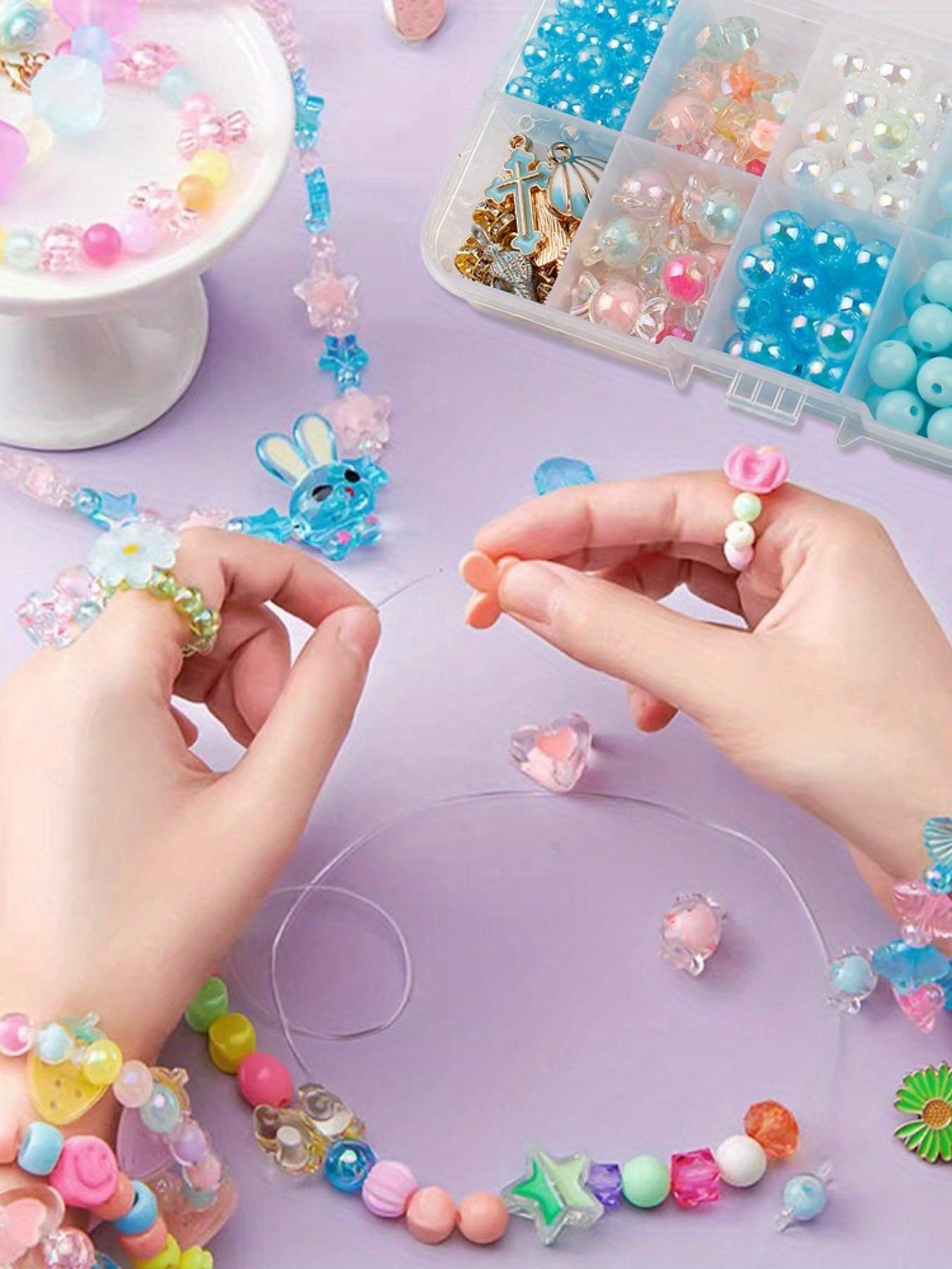 1300pcs Candy Beads DIY Necklace Kit, Art Craft Supplies for Bracelets, Jewelry Making, Keychains, Fashion Gifts, Handmade Accessories