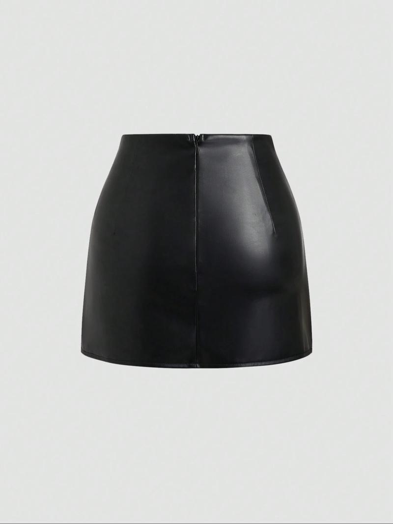 Women's Mini Tight Skirt, Simple Design, All Seasons Fashion, Slim-Fitting, Plain Pattern, Short Pants, Sexy Style