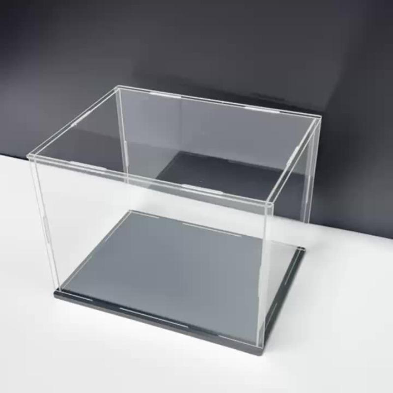 Transparent Acrylic Display Case, Stackable Doll Box, Vertical Assembly Stand, Base, Pop Character Dustproof Collectible Showcase