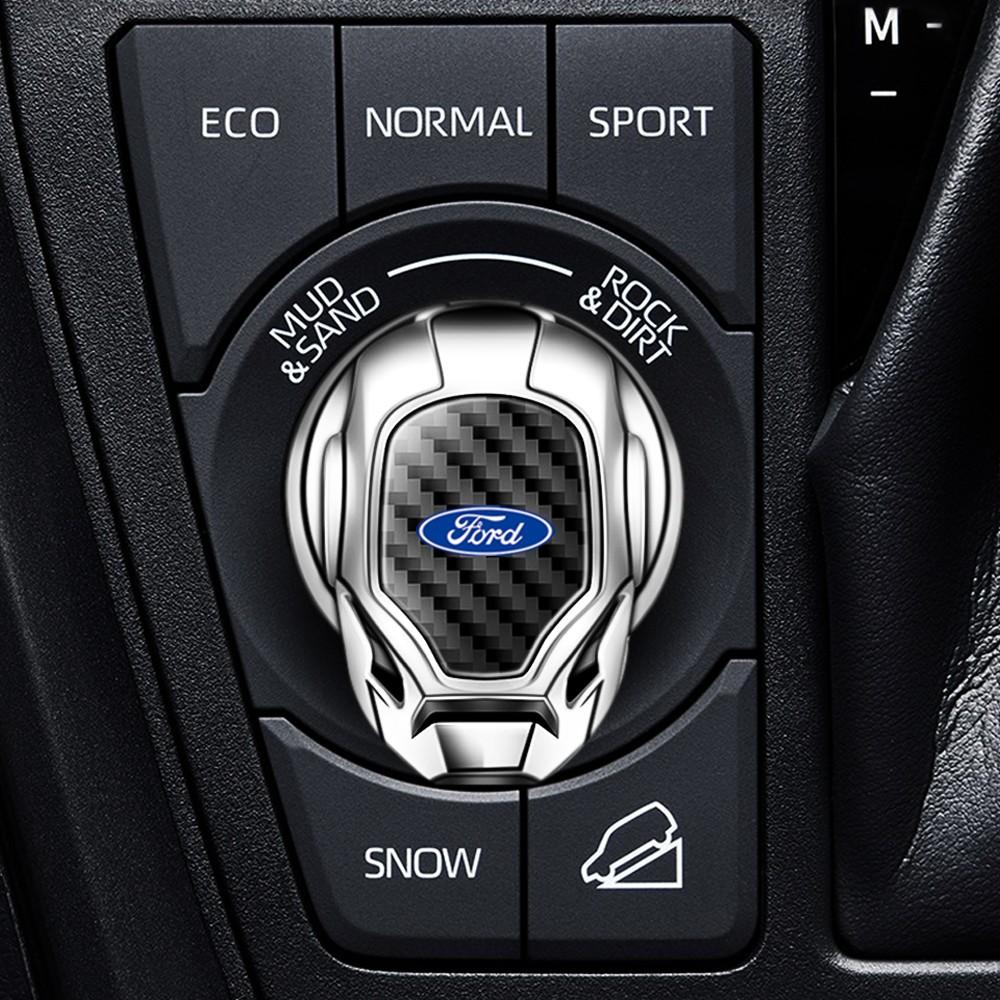 Ford One-Button Start Button Protector Cover, Prevents Accidental Ignition Switch, Protects Original Key, Anti-Scratch, Dustproof, Strong Adhesive