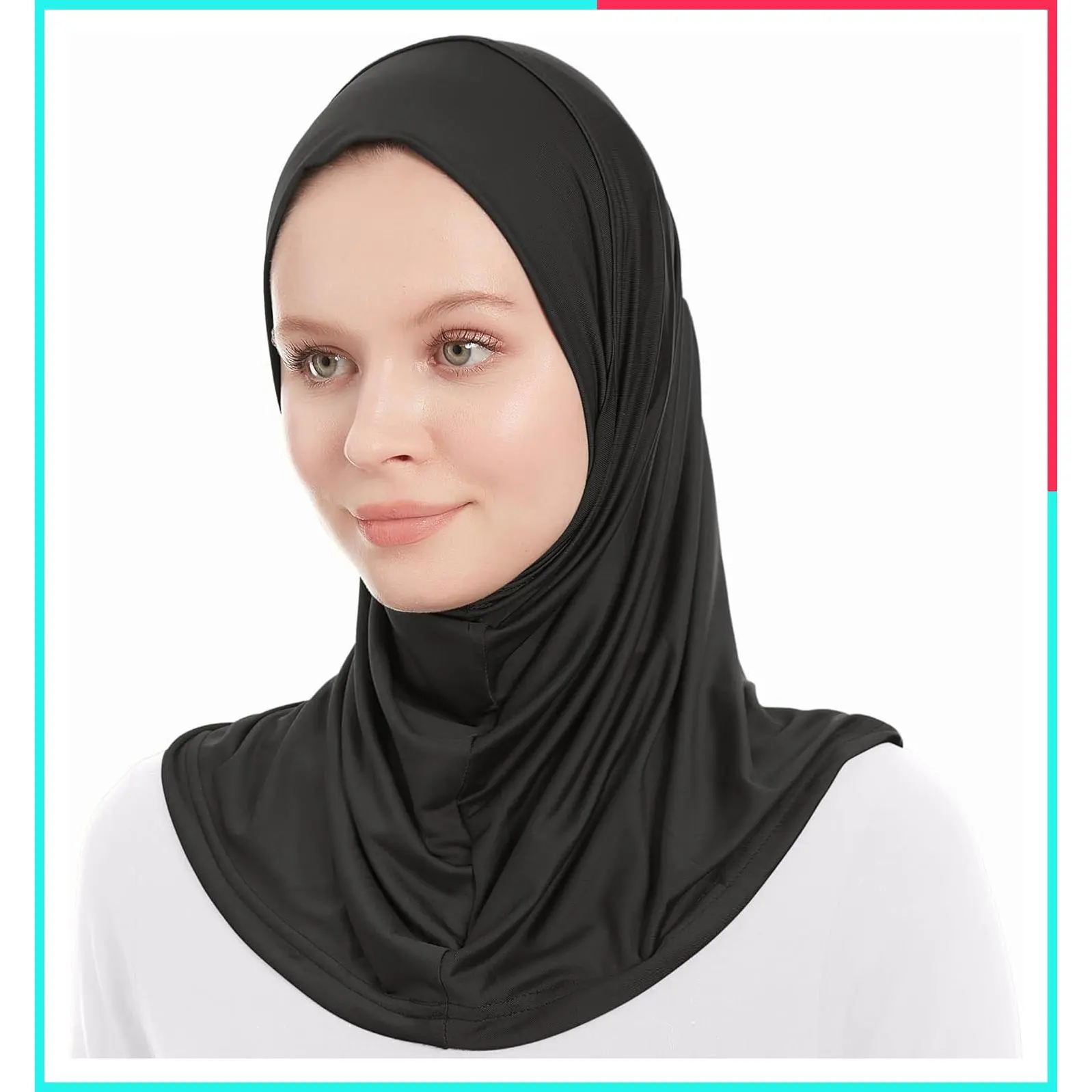 Women's Instant Al Amira Hijab Scarf - Ready to Wear One Piece Muslim Headscarf, Soft & Comfy, Easy to Wear, Hand Wash 86°F, Ramadan Eid Gift