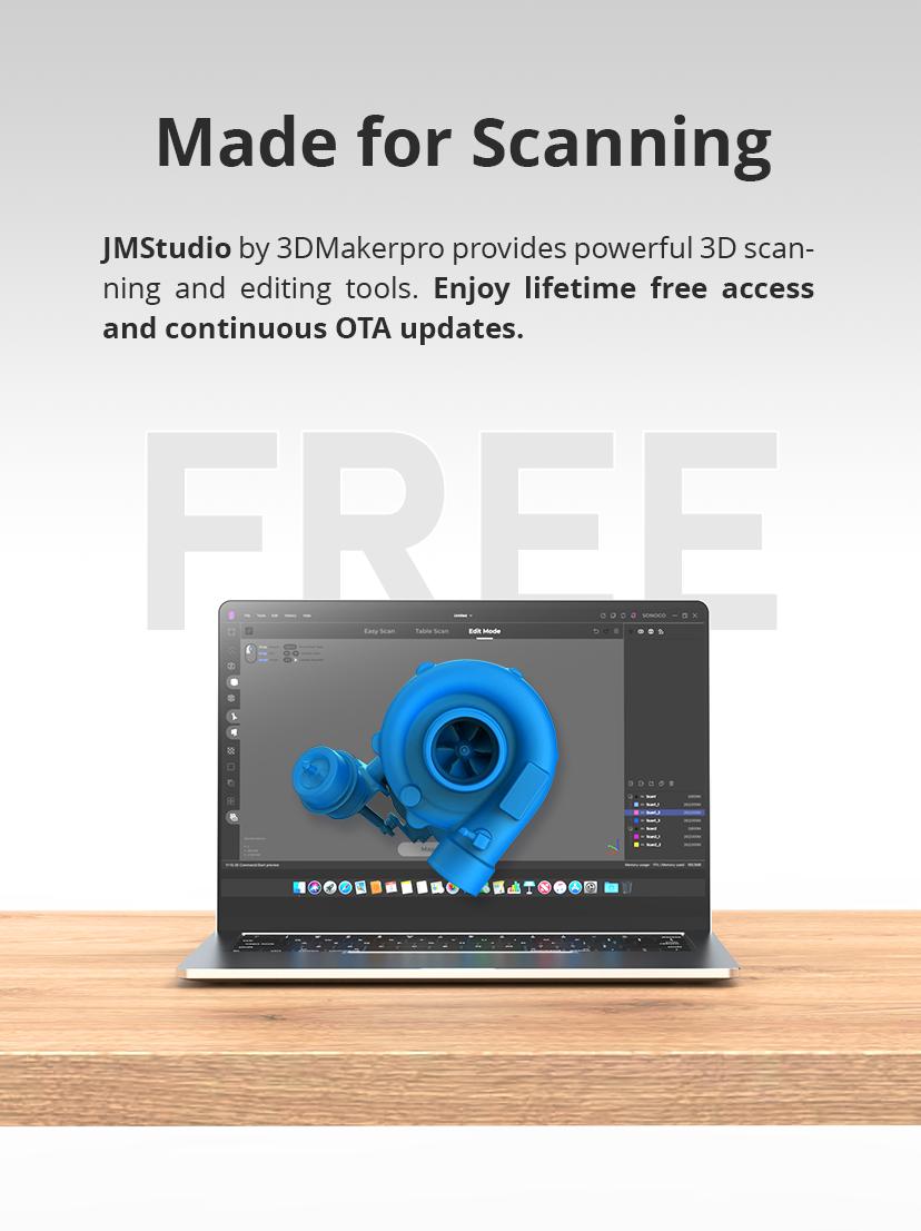 3DMakerpro Moose Lite 3D Scanner, AI Visual Tracking