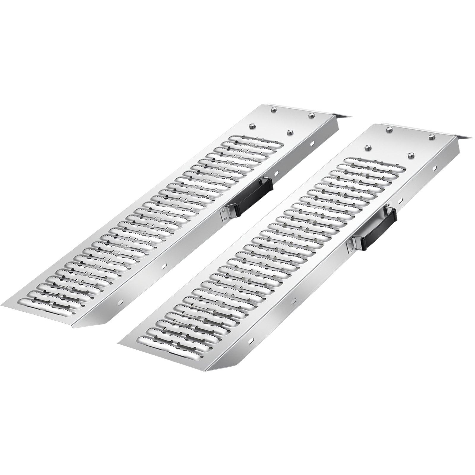 VEVOR Trailer Ramps, 2PCS 39 x 9 in, Heavy-Duty Steel ATV Ramp Set with Anti-Slip Plates, 1200LBS Combined Capacity Loading Ramps for Motorcycles, Lawn Mowers, Farm Tractors, Carts