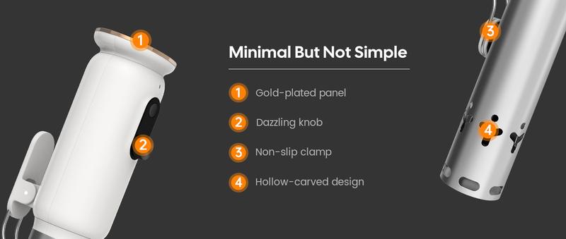 INKBIRD WiFi Sous Vide Machine, 1000 Watts Sous Vide Cooker, 3D Water Circulation  Heating,alarm and reservation functions, holiday gifts