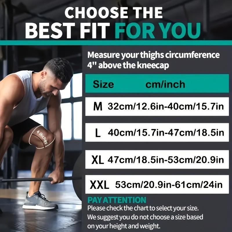 Men's Compression Strap Knee Brace, 2-Pack Copper Alloy Material, Nylon Blend Breathable & Durable, Ideal for Daily Use