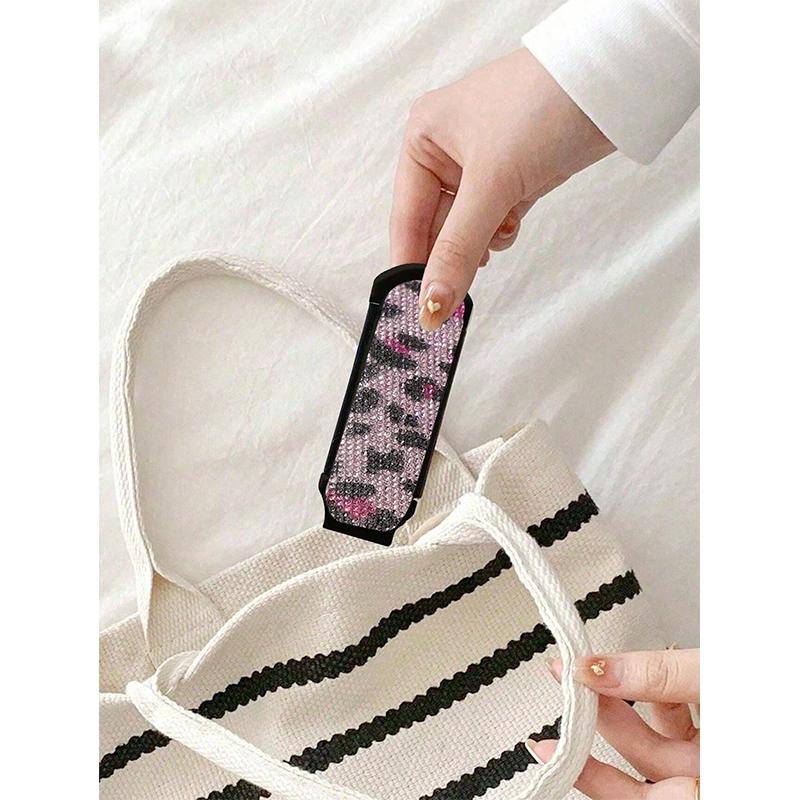 Leopard Print Compact Folding Mirror Comb -3 Portable Mirrors, Distinctive Pattern, Multifunctional Mini Makeup Mirror And Massage Comb, Travel Brush, Essential For Travel, Durable Plastic Frame, Suitable For Women's Daily Hairstyles, Makeup, Beauty Tools