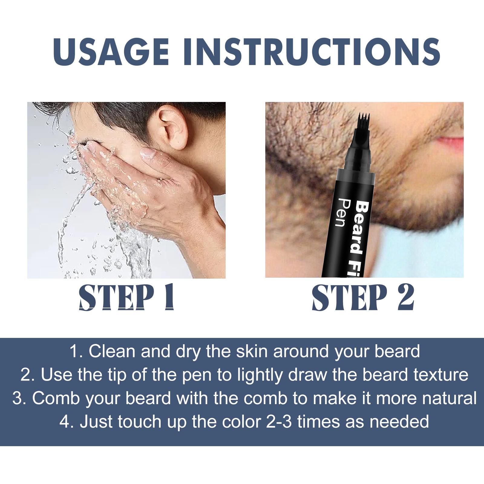 1PC Beard Pen Filler for Men – Waterproof, Sweatproof, Long-Lasting Beard & Hairline Filler – Natural Finish for Beard, Mustache, Scalp, Patch Cover – Includes Beard Brush – Ideal Gift for Father, Husband, Boyfriend Grooming Makeup Facial Lash Cosmetic 1PC Beard Pen Filler for Men – Waterproof, Sweatproof, Long-Lasting Beard & Hairline Filler – Natural Finish for Beard, Mustache, Scalp, Patch Cover – Includes Beard Brush – Ideal Gift for Father, Husband, Boyfriend Grooming Makeup Facial Lash Cosmetic