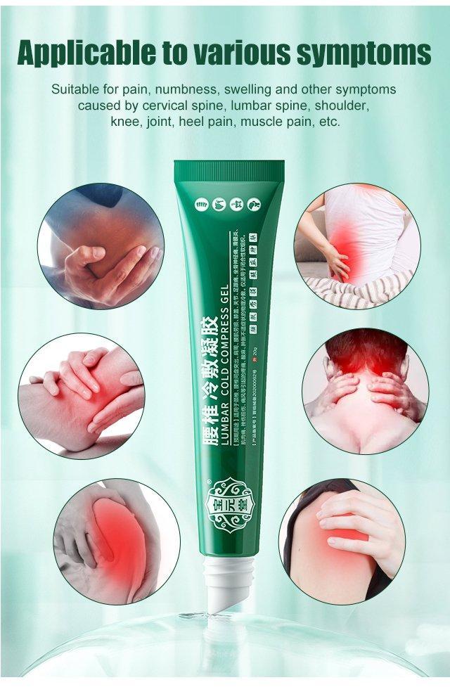Lumbar Spine Relief Cooling Compress Gel for Soothing Comfort