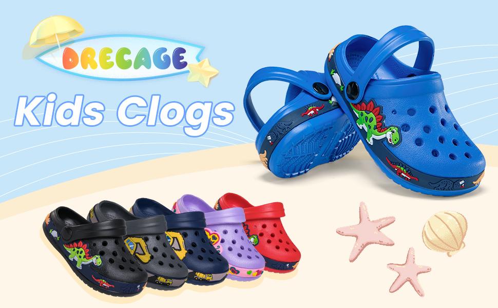 Drecage Toddler Clogs Kids Clogs for Girls Boys Slip on Garden Clogs Slide Sandals Waterproof Beach Pool Shoes Slipper Drecage Toddler Clogs Kids Clogs for Girls Boys Slip on Garden Clogs Slide Sandals Waterproof Beach Pool Shoes Slipper