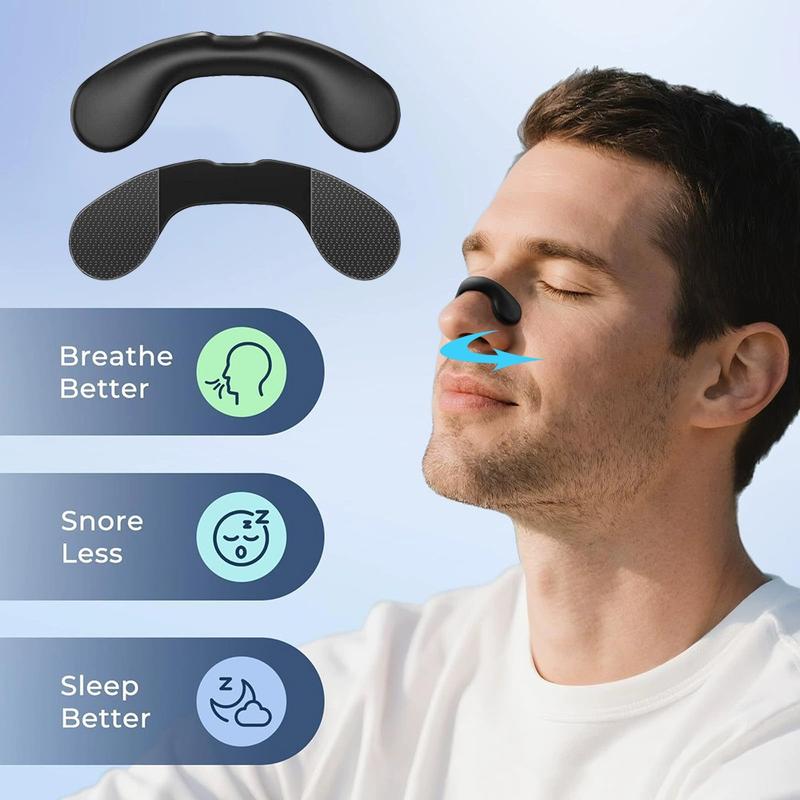 Upgraded Version Nasal Patches Set with 30 Days, High Adhesion Nasal Strips, Snoring Strips, Unisex Sleeping and Sport Nasal Dilator Kit
