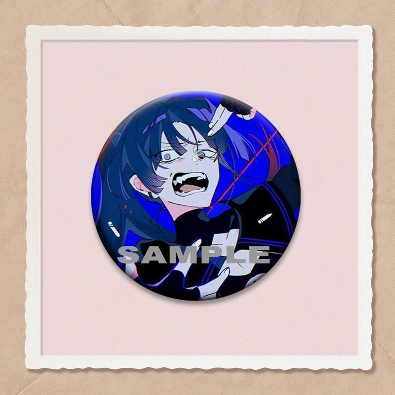 32/44/58mm Ado Kyogen X Uta Enamel Pins I Love Ado Vintage Anime Brooch Creative Badge for Hat Bag Decoration Fans Collect Gifts