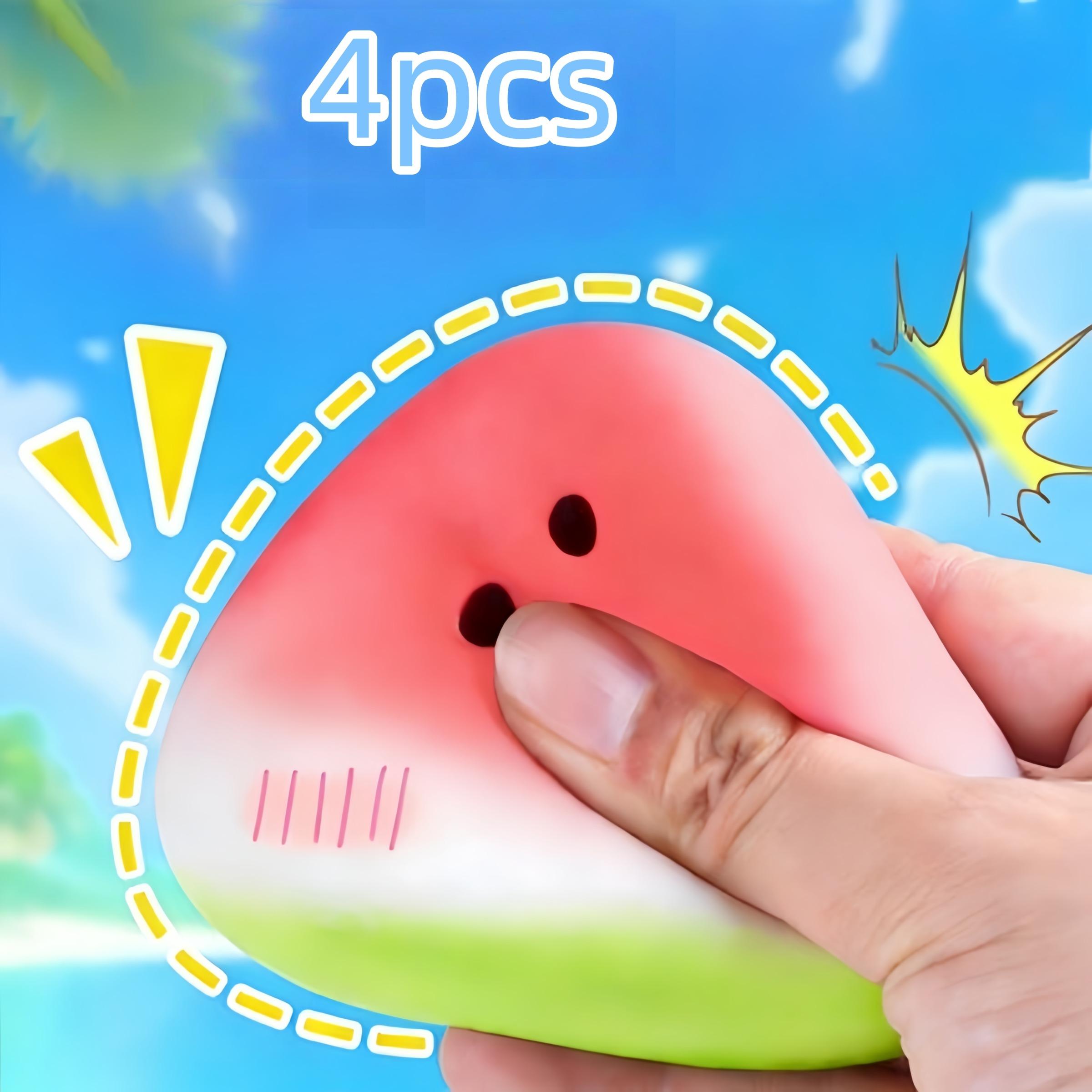 1/2/3/4pcs，Cute Watermelon Squishy Toys, Slow Rebound Stress Relief Finger Toy, Super Soft Squeeze Toy, Kids & Adults, Anxiety Relief Sensory Toy