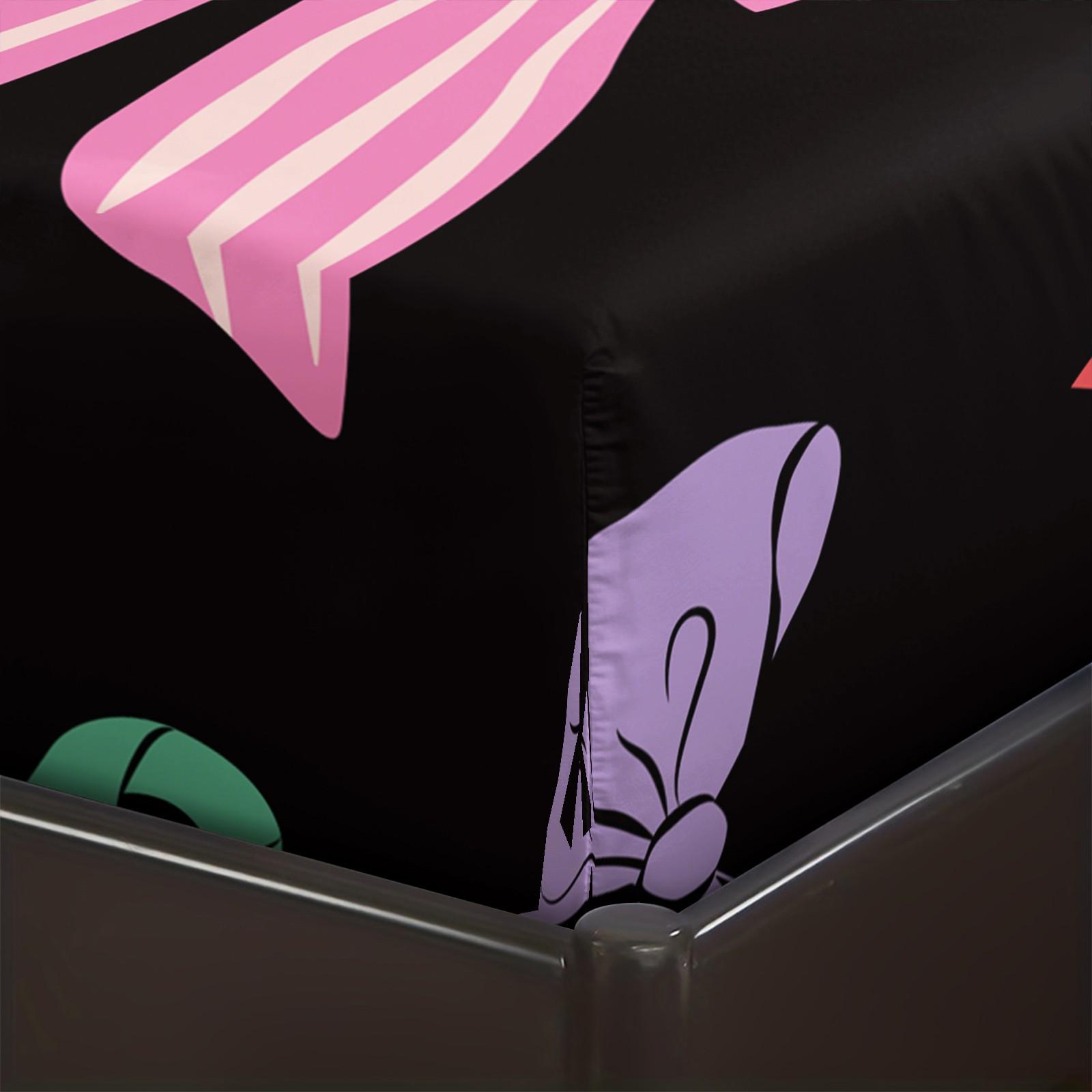 3Pcs Lovely Coquette Bow Printed Fitted Sheet Set, Sweet Y2K Style Bed Sheet Set, Soft Wrinkle-Resistant Microfiber, Vibrant Digital Print, Deep Pocket Design, Ideal for Girls Bedroom, Dorm & Guest Room All-Season Decor - No Filling