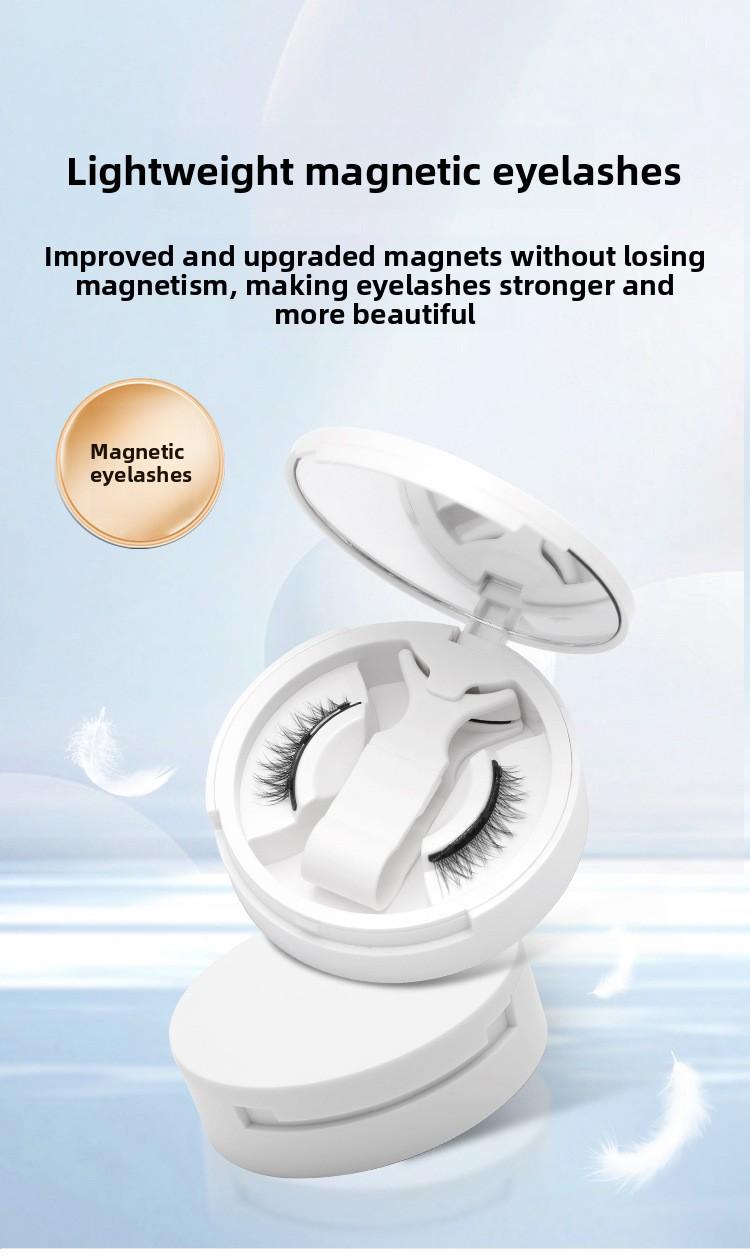 Fox Style Magnetic Eyelashes Natural Camellia Design 3D Thick Magnet Eyelashes No Glue Needed Waterproof Reusable for Women Girls