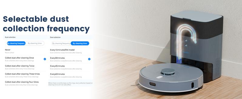 AIRROBO Robot Vacuum and Mop with Self-empty Model L40+(vacuum&mop with self empty station) Model L50+(with station and Ultrasonic carpet detection)