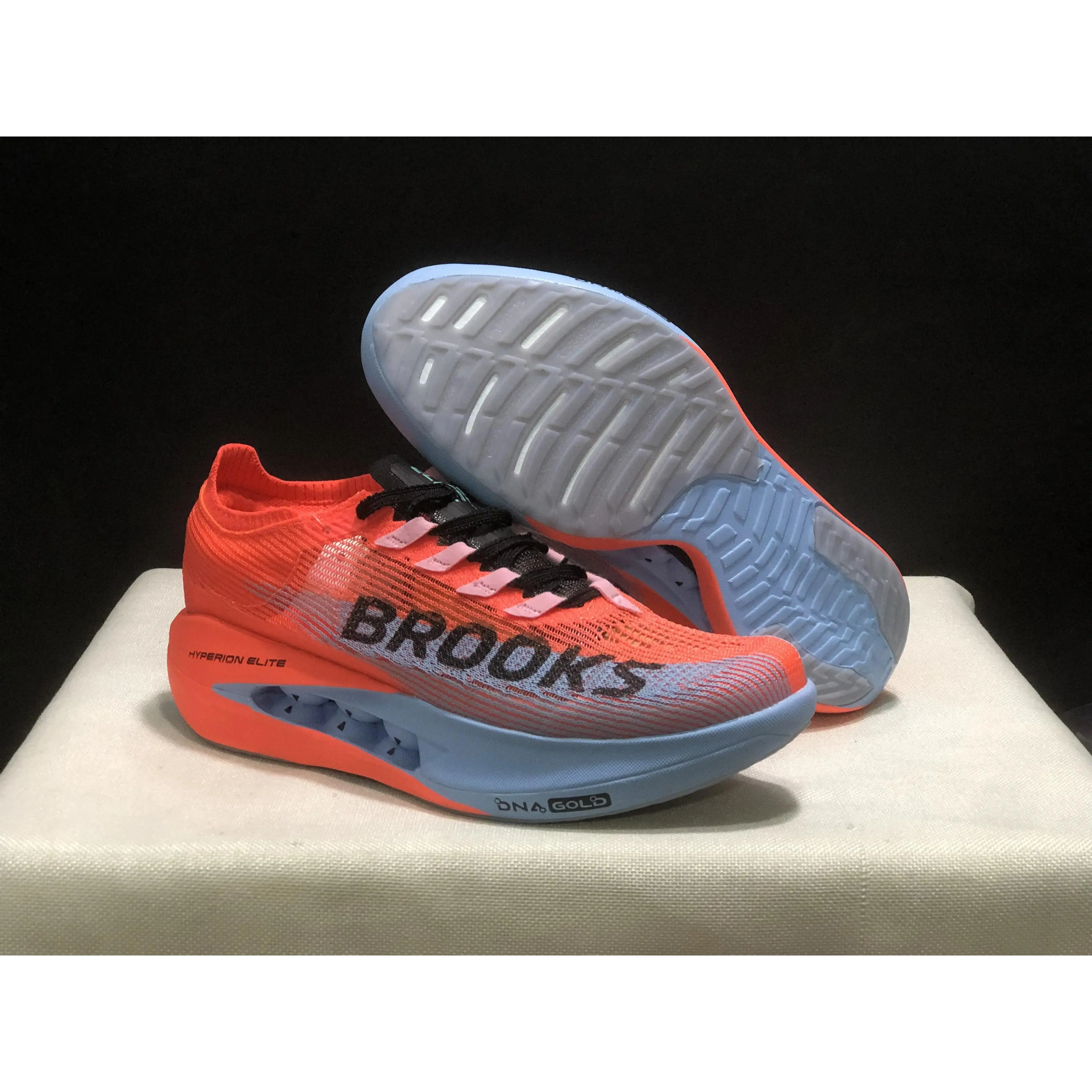 Hyperion Elite 5 Professional Road Racing Shoes, Knit Upper Sneakers with DNA Gold Cushioning, Designed for Marathon Competition