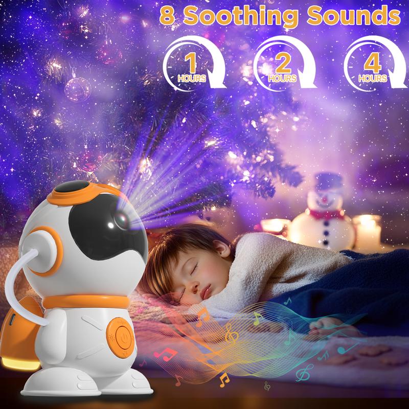 Starry Sky Projector with Remote Control, 1 Count Bluetooth-compatible Speaker Projector, USB Powered Playroom Night LED Light, Projector Lamp, LED Lights for Bedroom Room Decoration Astronaut Starry