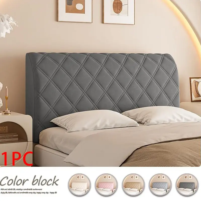 Elastic Full-Size Headboard Cover, Anti-Collision Dustproof, Universal Fit, All Seasons, Soft Washable Bed Protector