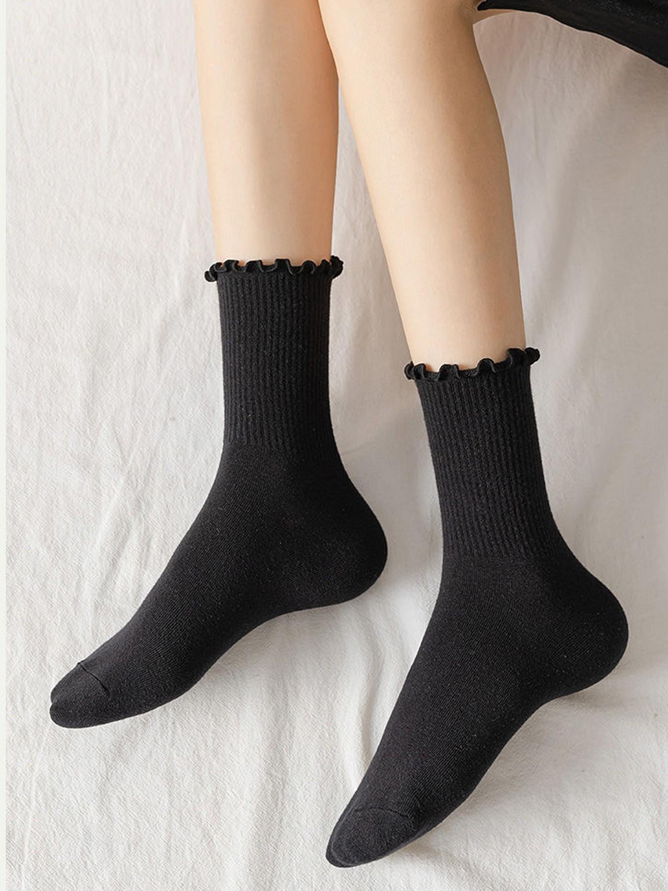 6 Pairs of Ruffle Socks for Women, Cute Ruffle Ankle Socks for Spring 6 Pairs of Ruffle Socks for Women, Cute Ruffle Ankle Socks for Spring