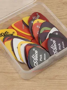 18pcs/50pcs 100D Guitar Pick Set, High-quality ABS Material Pick, Durable, Diverse Colors, Suitable for Acoustic Guitar, Electric Guitar and Bass, A Gift for Guitar Lovers
