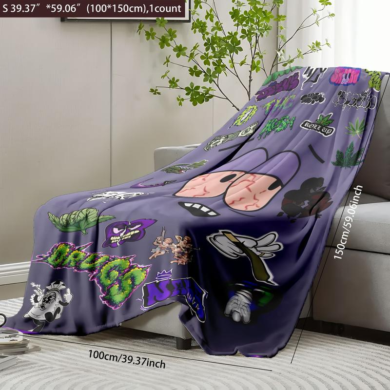 South Park Towelie Flannel Blanket, Soft Blankets, Soft Warm Cozy Throw for Sofa Bedroom Travel Camping Office Nap, Gift Idea