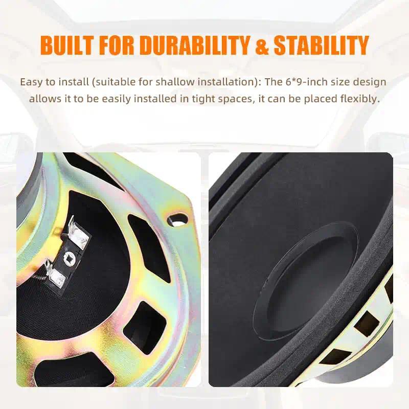 1PC/2PCS 6x9 Inch 600W Full-Range Car Speakers 4Ohm 60W RMS 93dB SPL for Cars Trucks Buses Audio Coaxial Speaker Subwoofer