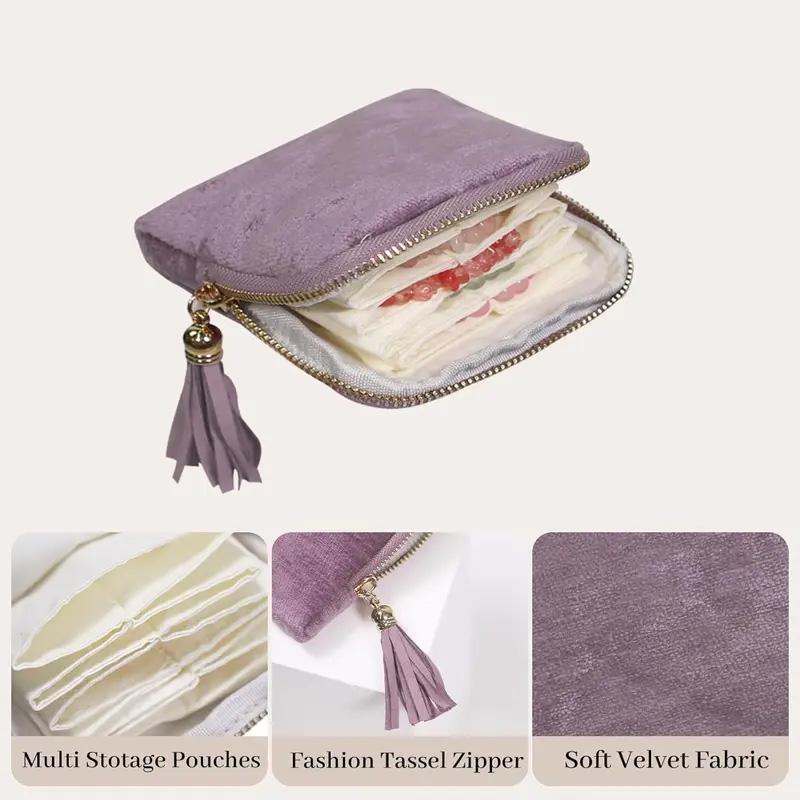 💅 Effortless Travel | Mini Flannel Jewelry Carrying Case | Weekend Getaway Packing Essential