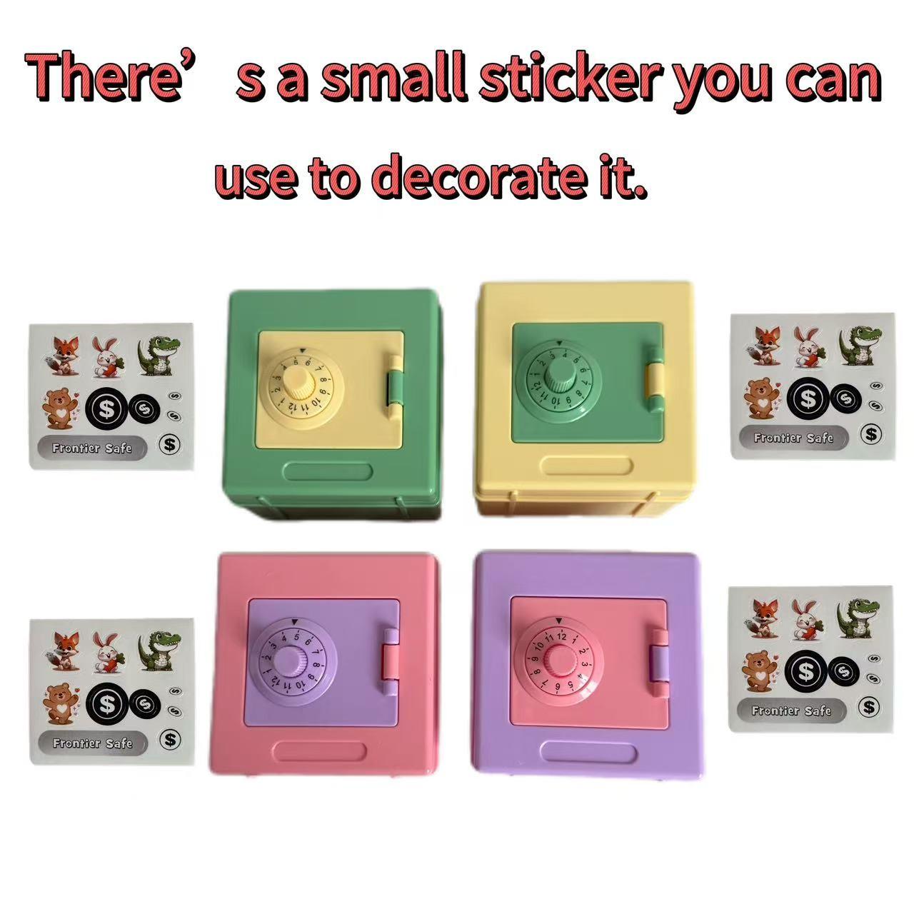 1pcsChildren's ATM piggy bank, suitable for boys and girls, mini electronic bank with password lock, safe coin bank for boys and girls, children's cash savings box, great children's gift toy bank