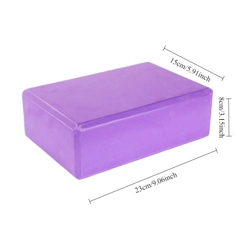 2pcs Dance Supplies High Density Yoga Foam Blocks Solid Color Non-slip Yoga Block EVA Lightweight Props Brick Meditation