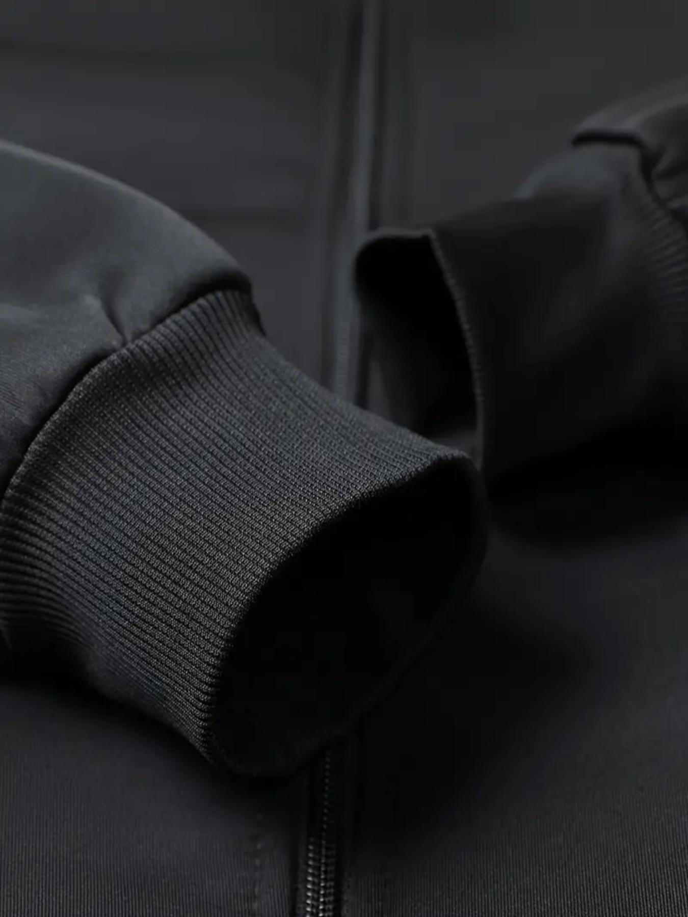 Men's Mexican Style Casual Jacket, Fashion Zipper Pocket Long Sleeve Outerwear, Durable Design for Daily Wear, Comfortable and Stylish Fit