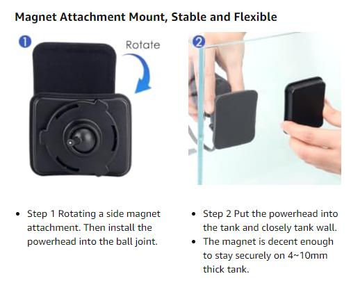 hygger Wave Maker Pump for Aquarium with Magnetic Mount Quiet Powerhead for Saltwater and Freshwater Fish Tank