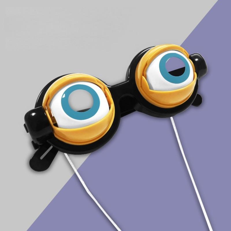 Funny Blinking Eyewear, Novelty Prank Glasses, Creative Crazy Eye Design, Adorable Toy Gag Gifts, Perfect for Party Fun & Jokes