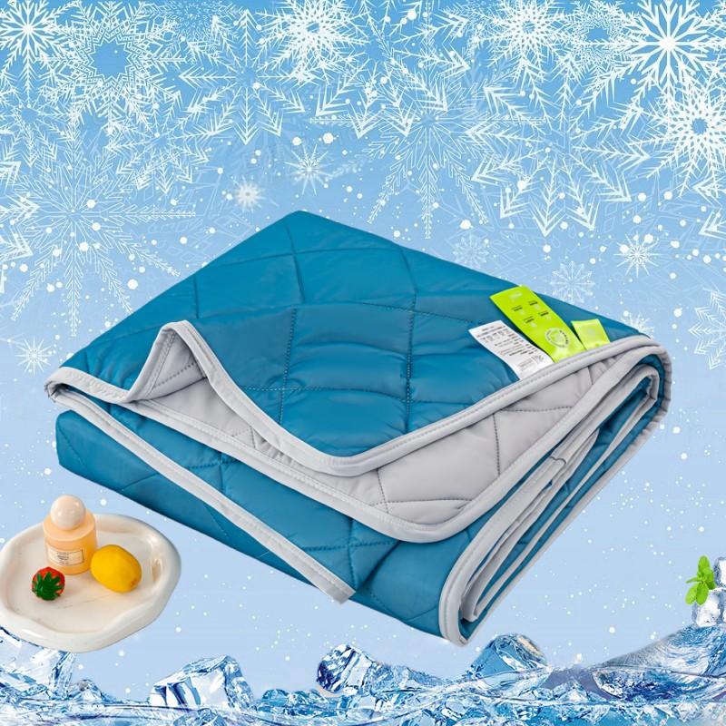 Solid Color Double Sided Cooling Blanket, 1 Count Soft Breathable Lightweight Blanket, Air Conditioning Blanket for Home Office Travel Dormitory Camping