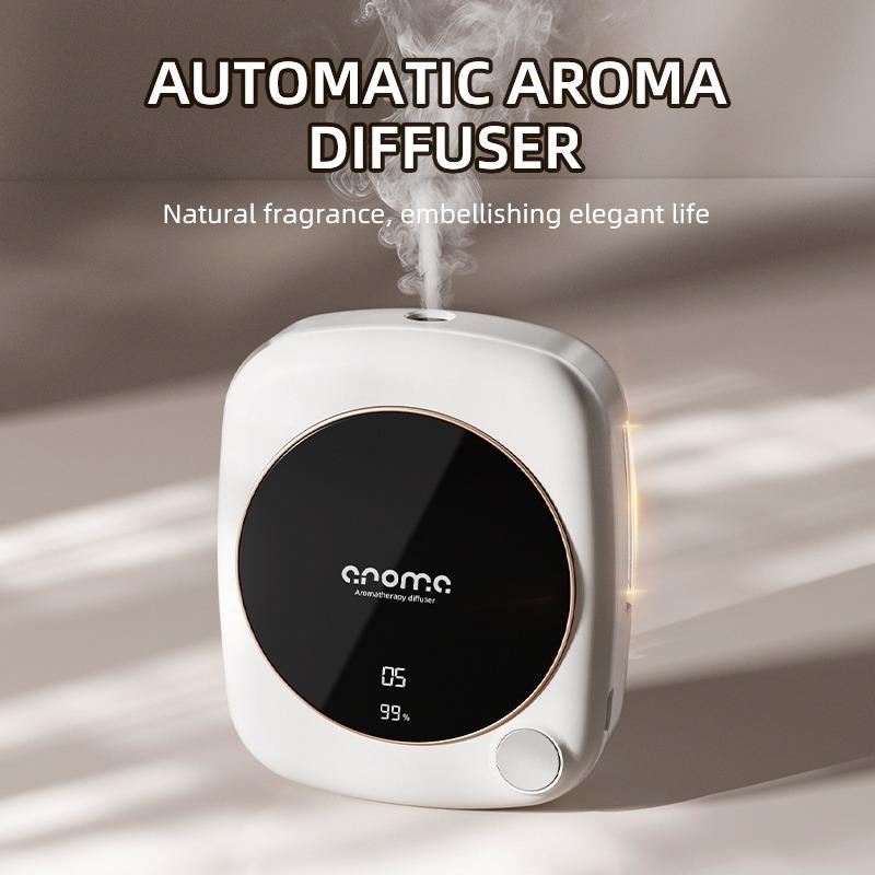 7-Level Adjustable Smart Diffuser - Suitable for Essential Oils/Perfumes, USB Rechargeable Battery Humidifier, Room Freshener, Long-Lasting Home Fragrance, Smart Timer with Adjustable Settings, Ideal Gift for Office, Bedroom, Bathroom Air Freshener