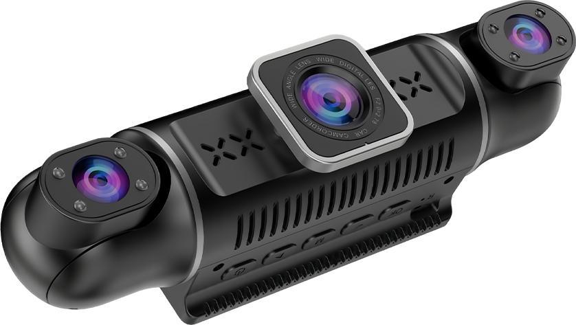 3/4 Lens Channel Dash Cam 1080P HD Ultimate Safety Dash Cam Set, 1080P Front and 720P Full Coverage Front, Rear, Left, and Right, Quad-Split Screen Display, HD Night Vision, WDR, G-Sensor, Loop Recording - Car Accessories/Car Dash