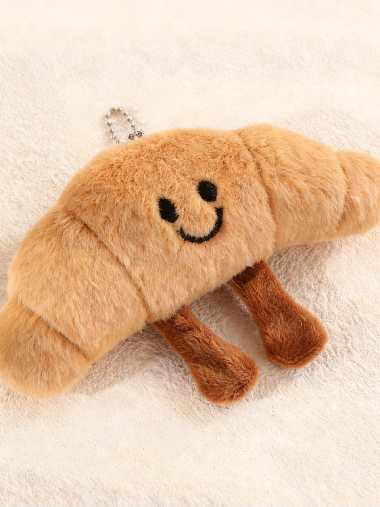 Adorable Cornucopia Bag and Bread Strip Keychain, Kids' Favorite Holiday Gift, Versatile Stress Relief Collectible