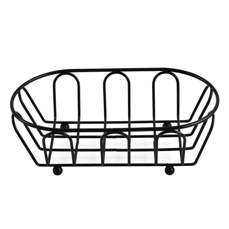 Creative Iron Food Storage Basket, Snack Tray, Fruit Rack, Durable and Sturdy, Ideal for Kitchen, Office, Restaurant, Home