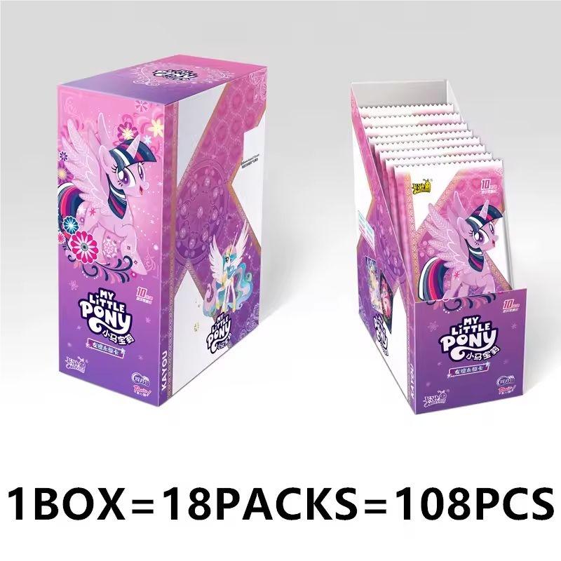 KAYOU Original Anime My Little Pony Card Friendship Eternal Card Hui Moon Bag Trading Card Pack Peripheral Game Collection Card Kids Toys Gift