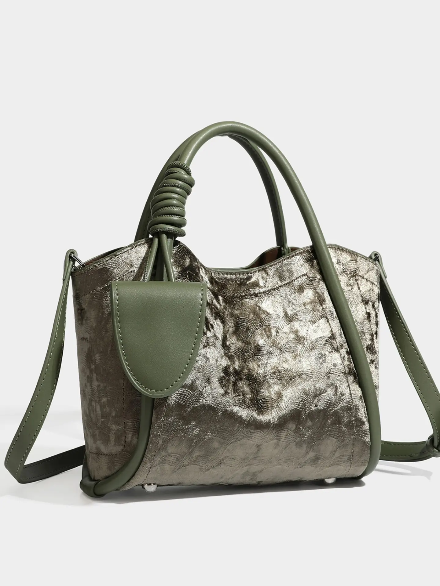 Meilad Velvet Tote Bag, Fall Winter New High-End Shoulder Crossbody Bag, Large Capacity Retro Basket, Fashion Commute Tote, Includes Sunglass Clip