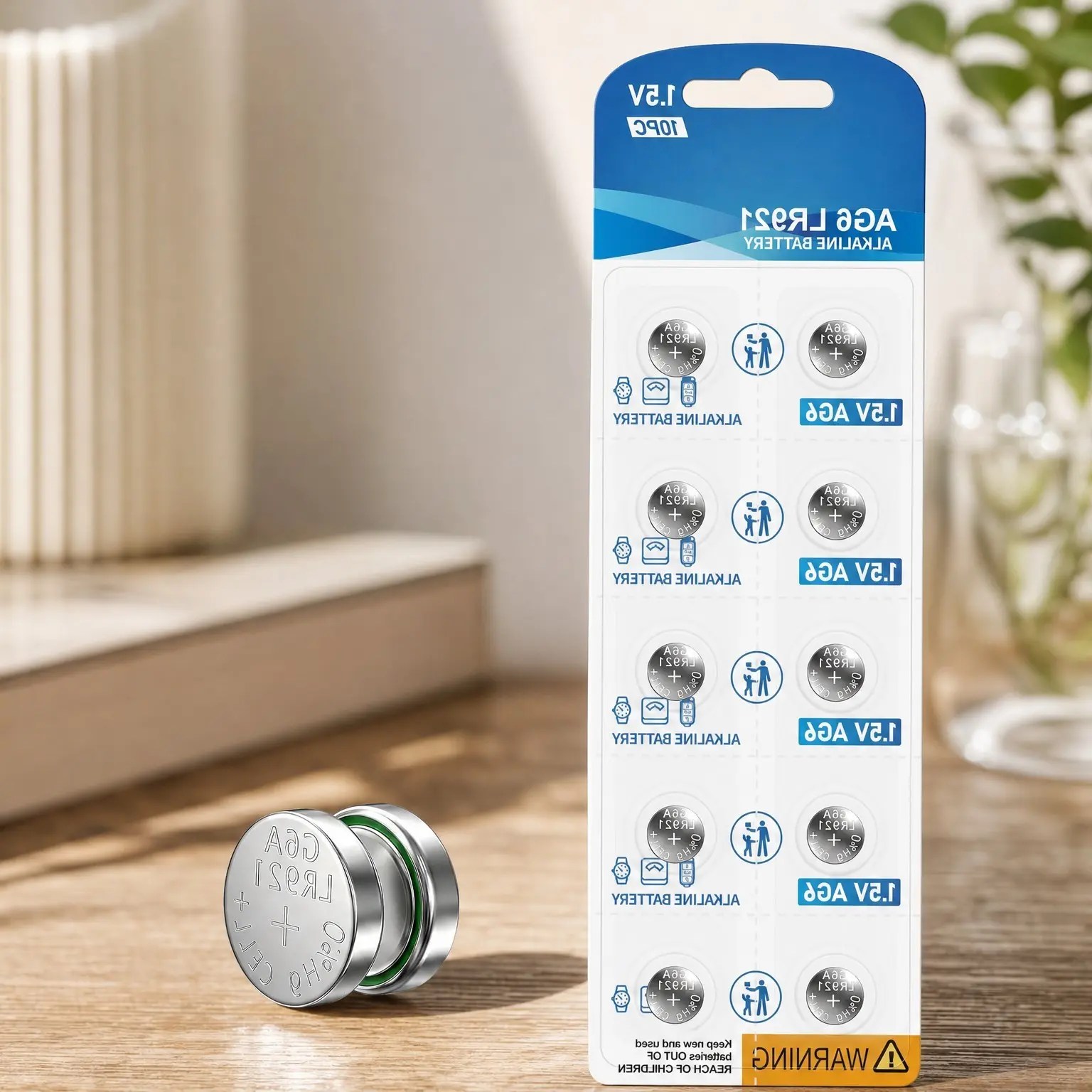 10 Pack SR920SW 371/370 1.5V Silver Oxide Button Cell Watch Batteries - LR920 Alkaline Coin Cell for Calculator, Hearing Aids, Laser Pointers, Father's Day & GraduationGift